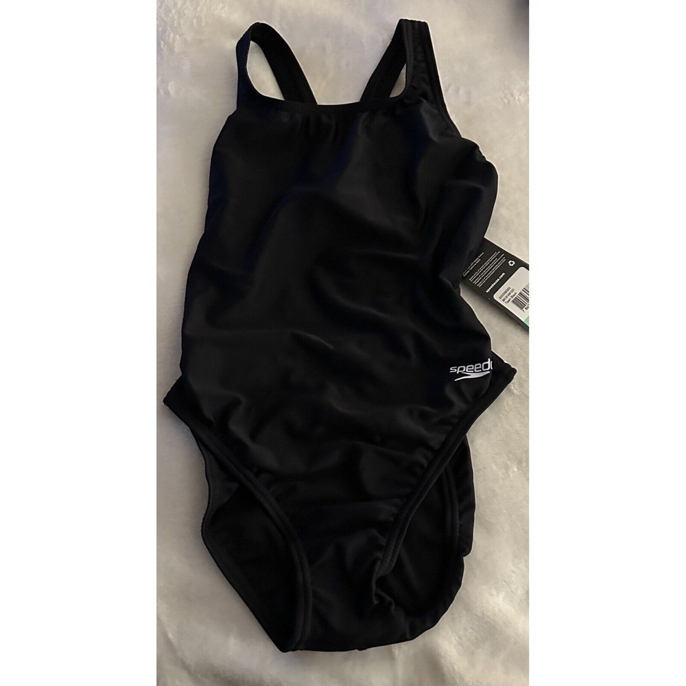 Speedo Women's One-Piece Swimsuit Pro LT- Black, Size 8/34